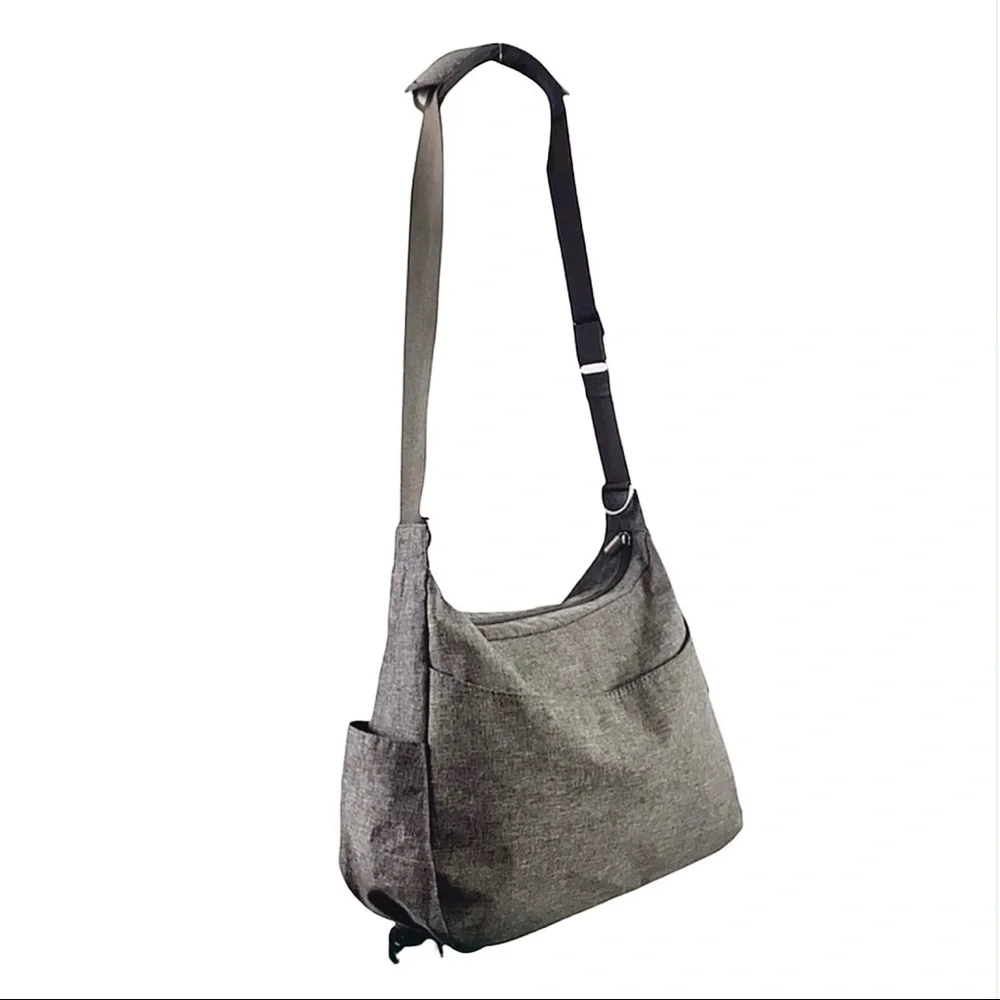 JJ Cole Gray Diaper Bag & Changing Pad